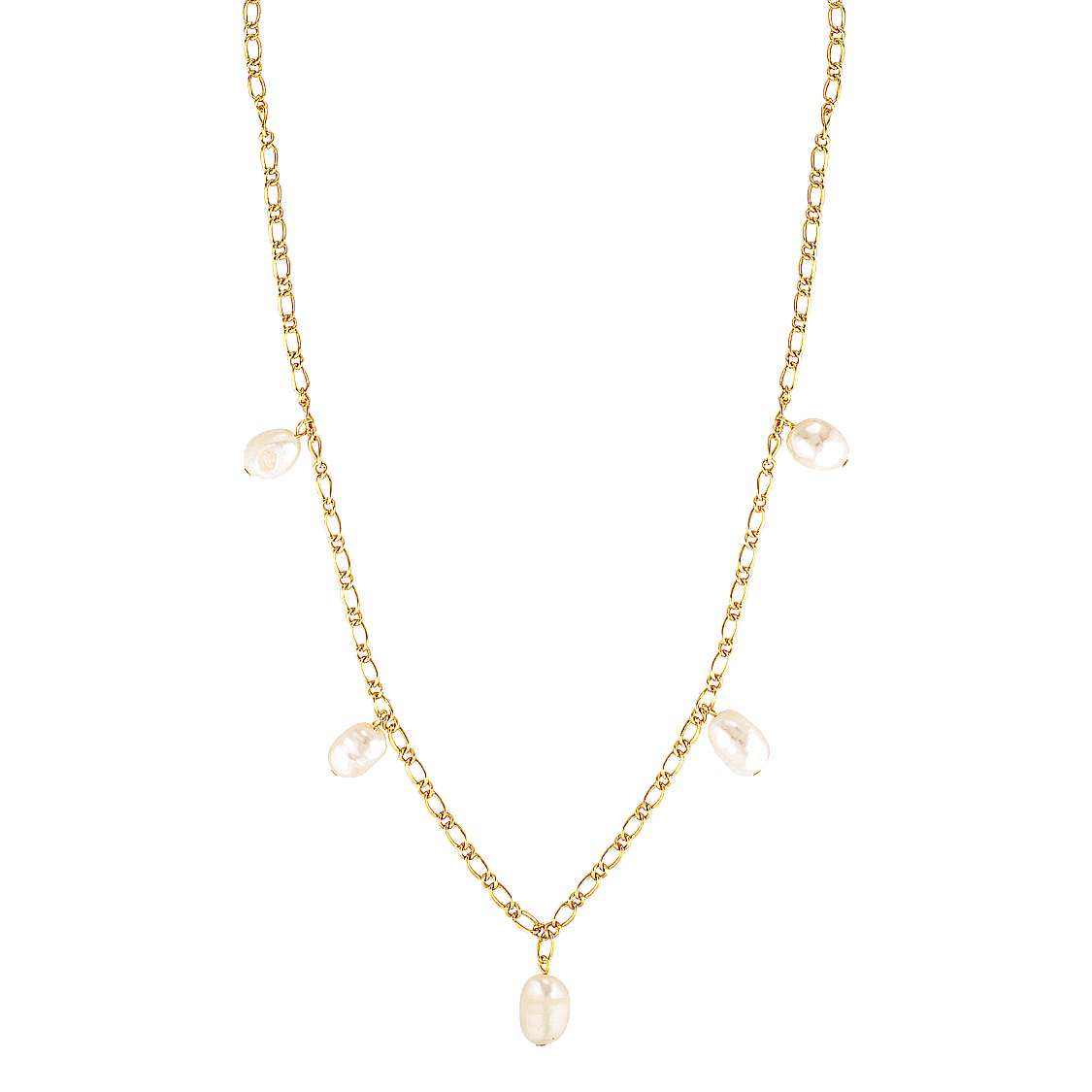 freshwater pearl necklace gold