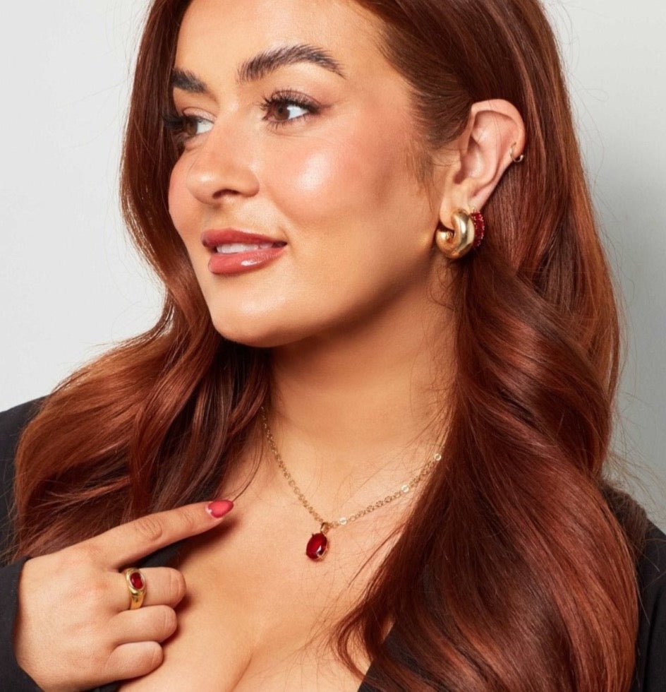 18k Gold Fill Cher Hoops Sal from The Two Broke Chicks