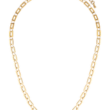 gold filled  square link necklace