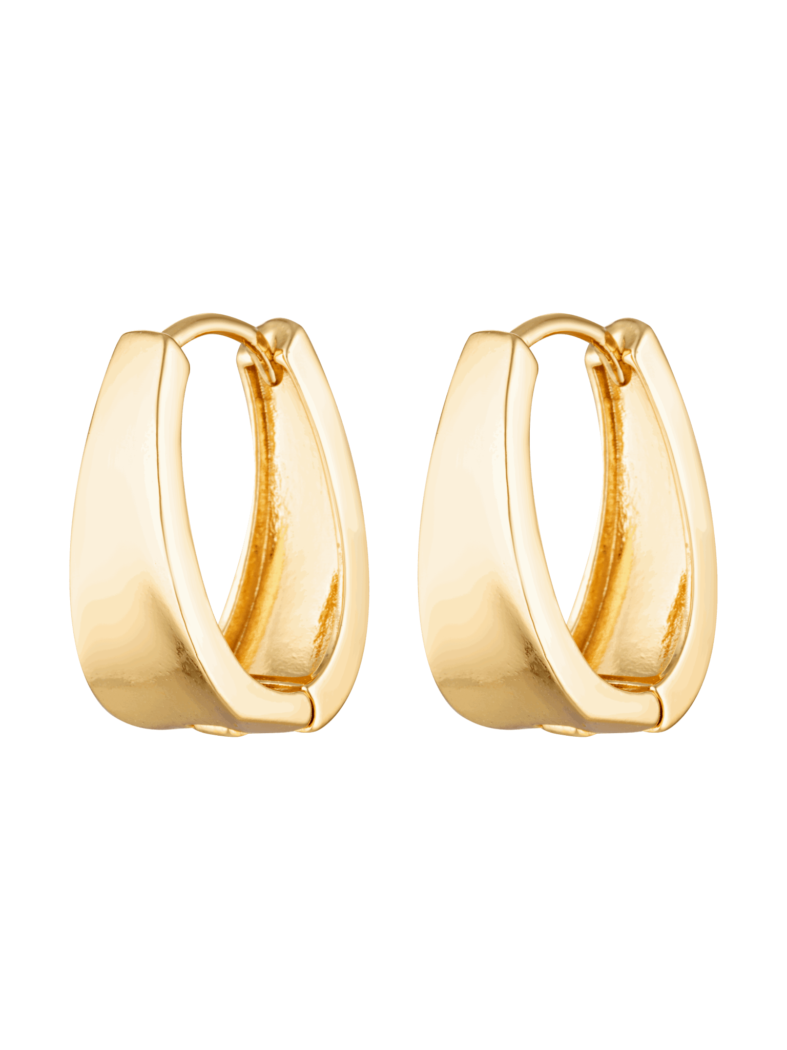 Cinnamon Hoops are 18k gold Fill hoop earrings 
