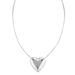 Italian Sterling silver heart necklace