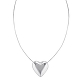 Italian Sterling silver heart necklace