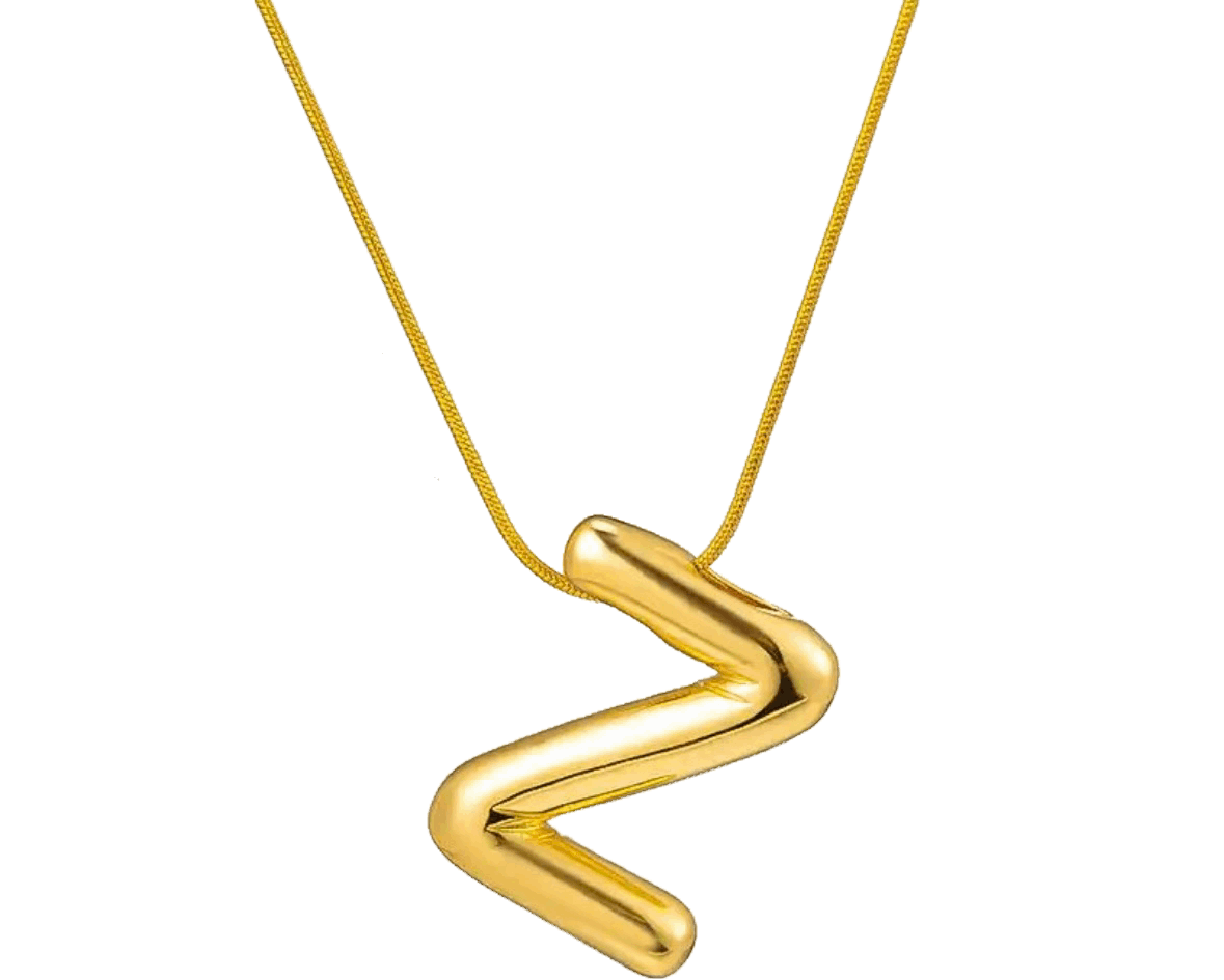 Letter Z bubble pendant 