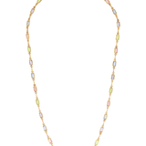 rainbow glass gem necklace