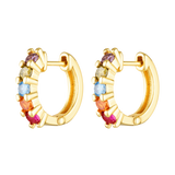 Colourful Sprinkles Huggies in 14k gold fill