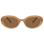 New Bixby sunglasses in Mocha colour from the front 