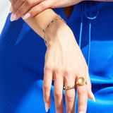 Model in Bixby and Co gold ring