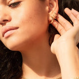 18k Gold Fill basic hoops for daily wear. Waterproof jewellery