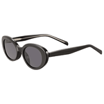 Classic black almond eye shaped sunglasses