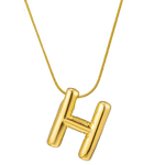 Balloon Letters pendant necklace