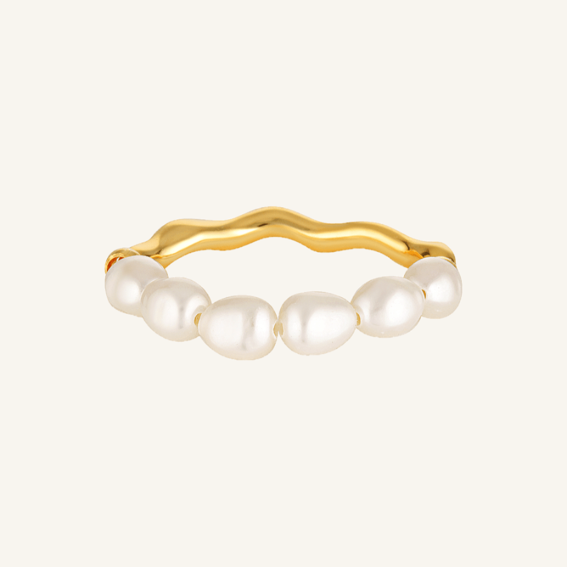 Pearl and gold fill ring