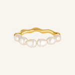 Pearl and gold fill ring