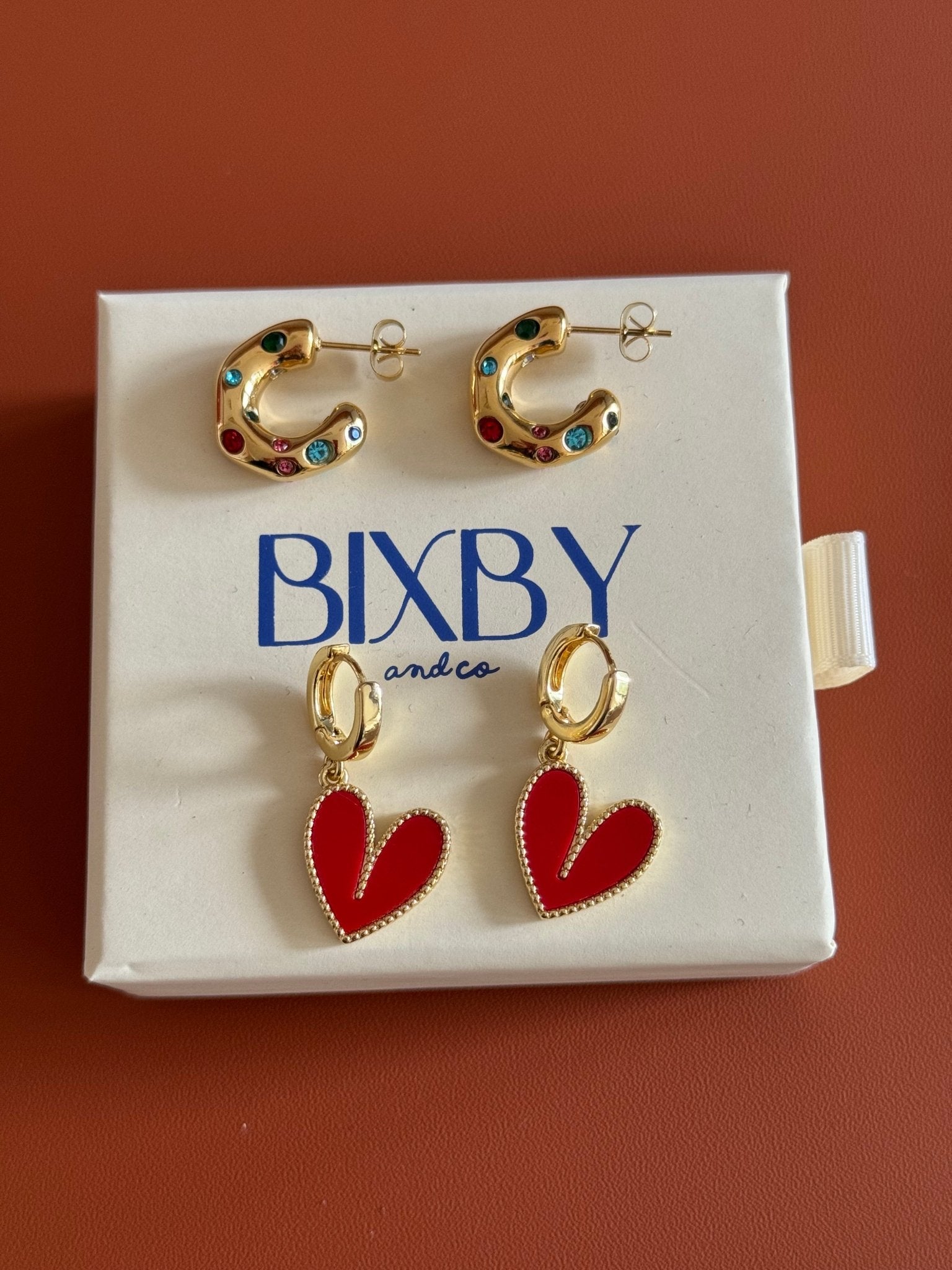 Bixby and Co red jewellery