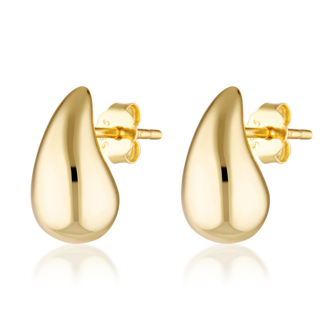 Bottega Venetia shaped teardrop earrings 