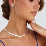 Sterling silver jewellery collection on Bixby and Co model 