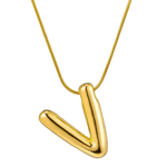 Gold Balloon Letter pendant 