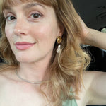 Actress Leighton Meester wearing Dune Pearl earrings 