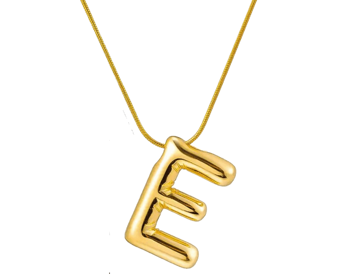 Balloon Letters necklace in letter E