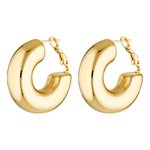 Large gold filled hoops