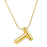 Balloon Letter gold pendant 