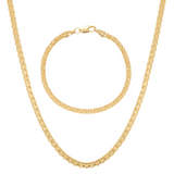 18k Gold Fill ecklace and Bracelet Maple Set 