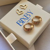 18k Gold Fill clicker hoop earrings 