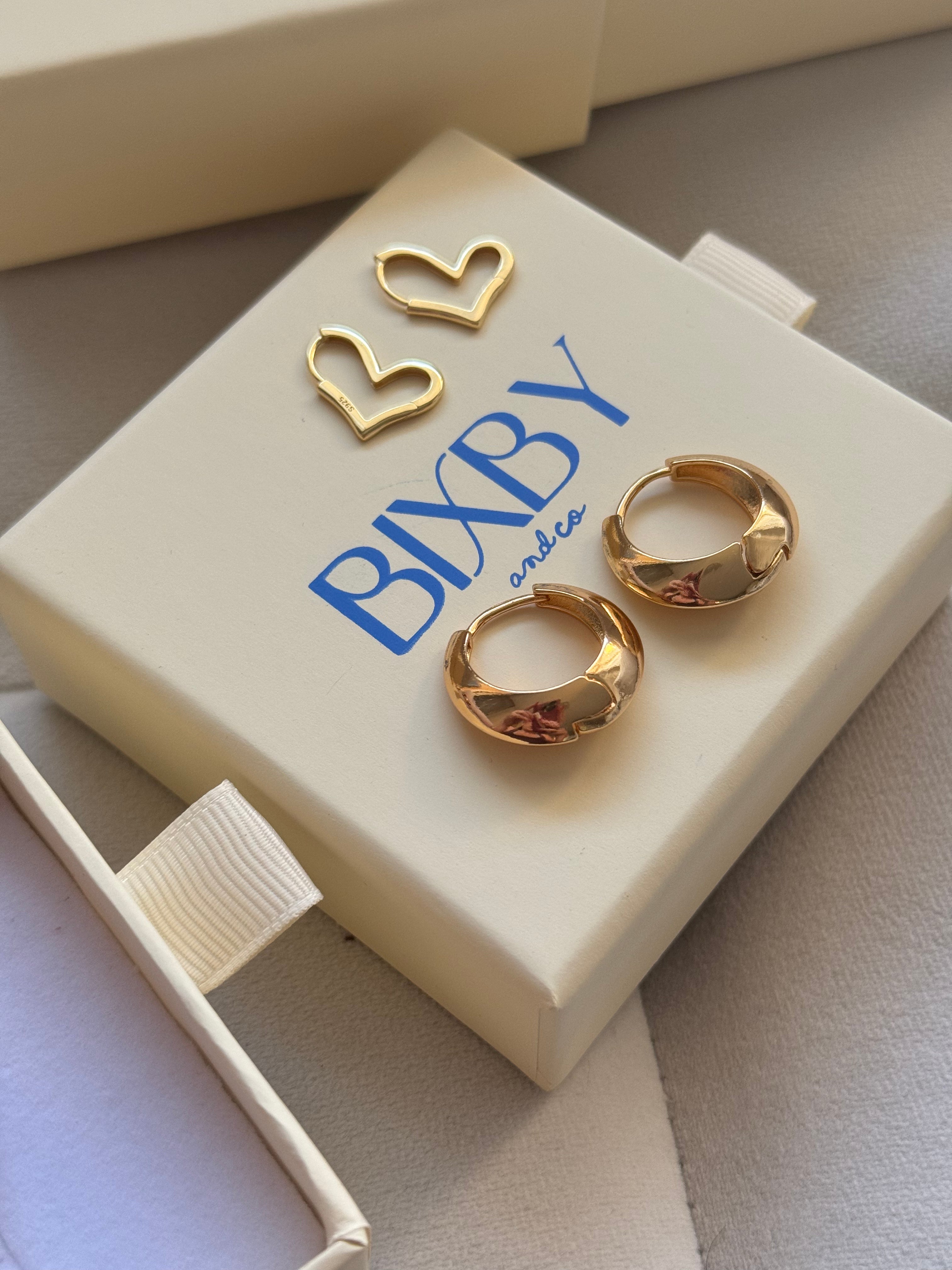 18k Gold Fill clicker hoop earrings 