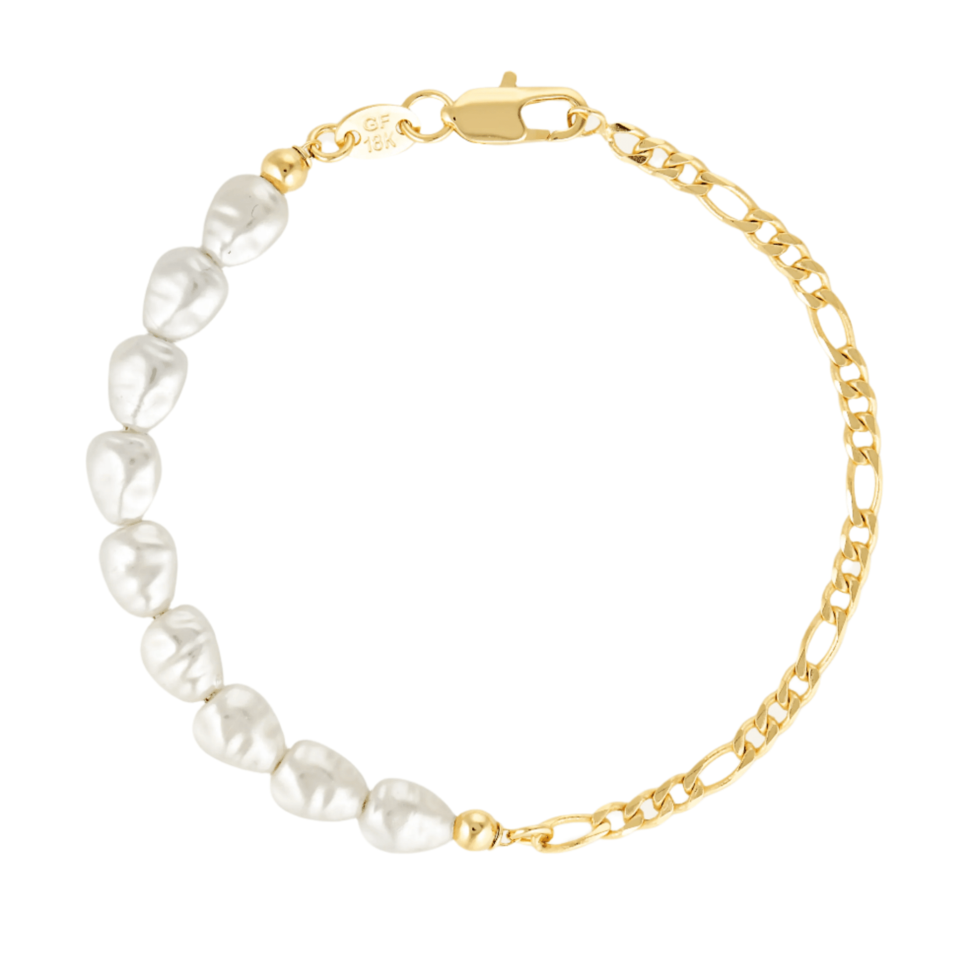 Gold fill freshwater Pearl bracelet