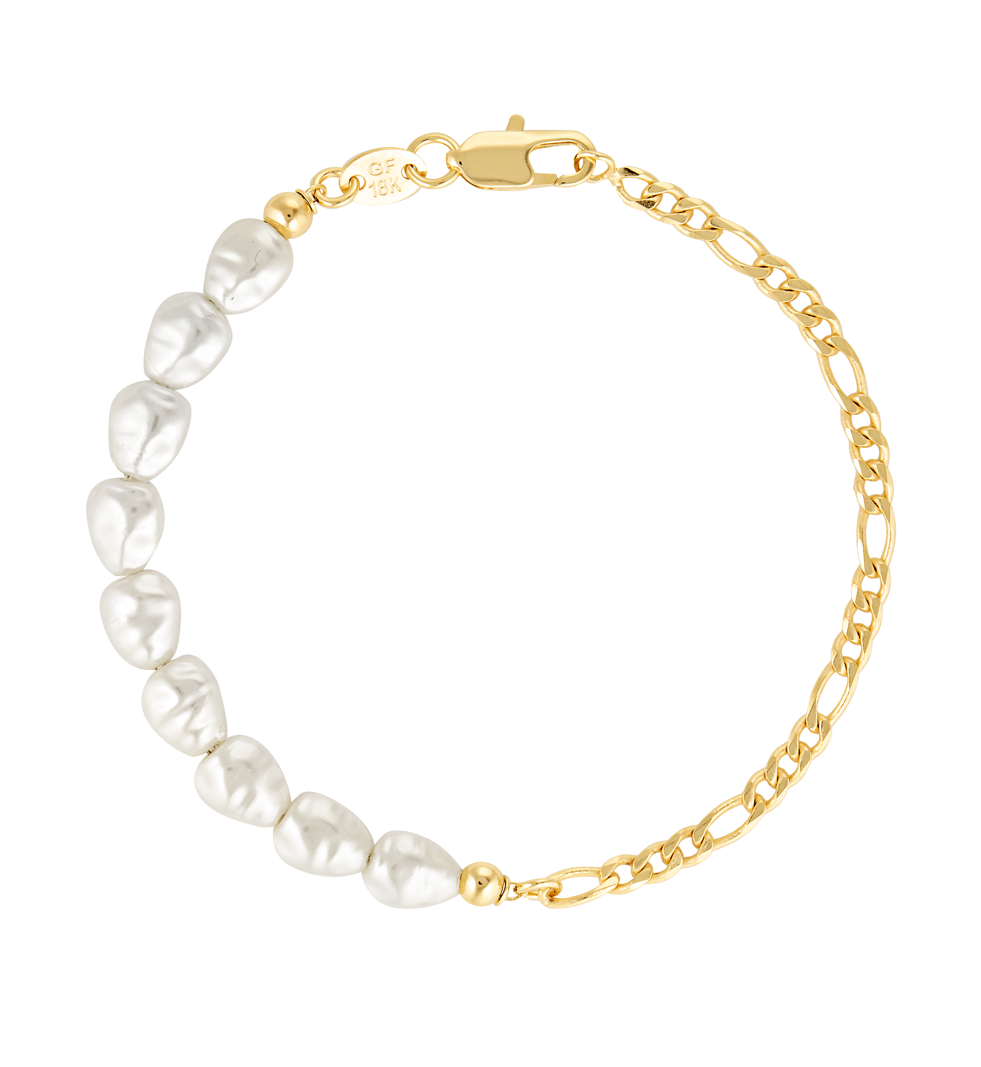 Gold fill freshwater Pearl bracelet