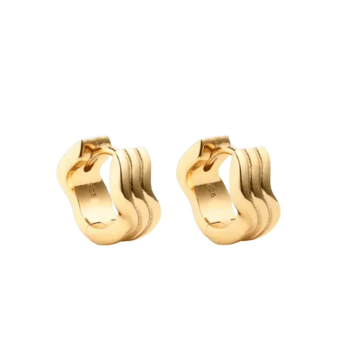 Aars Huggies in 14k gold Vermeil 