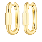 Carabiner inspired earrings 