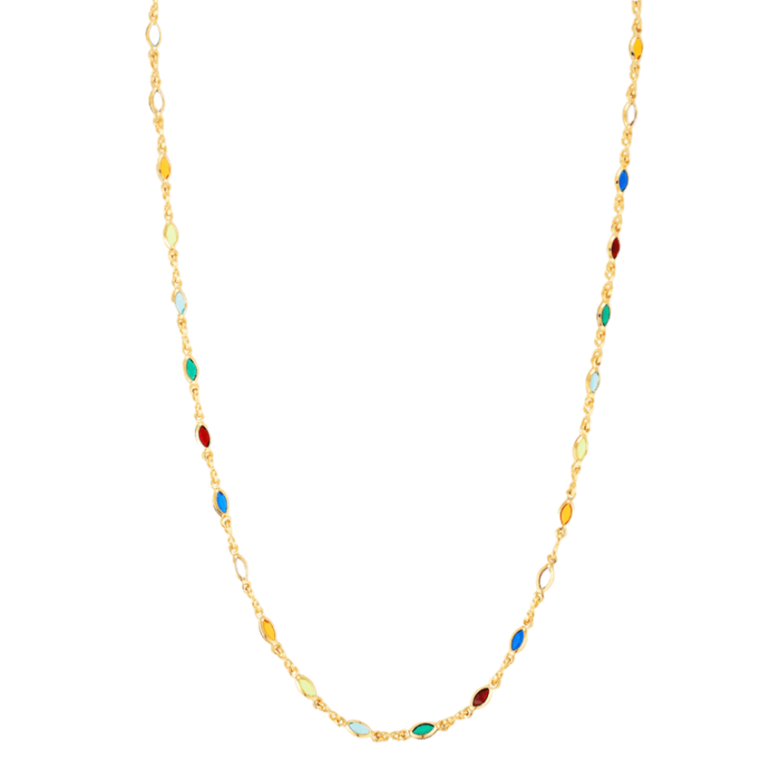 Unique dainty Confetti multicolour necklace 