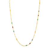 Unique dainty Confetti multicolour necklace 