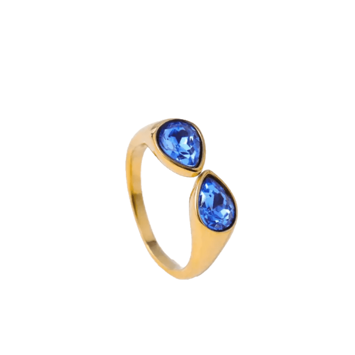 Billie Ring in Blue glass gemstones