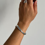 Liquid silver cuff