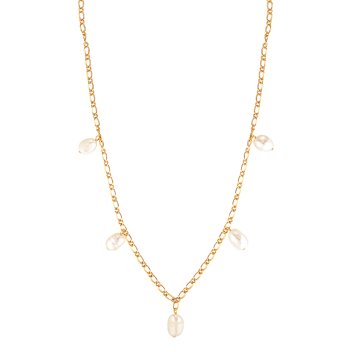 freshwater pearl necklace gold