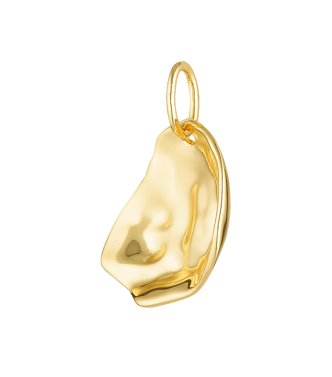 Oyster pendant in vermeil gold