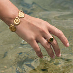 Waterproof shell shaped bracelet 